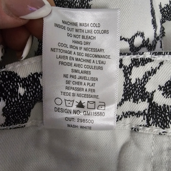 NWT ♥︎ JOE'S Jeans ♥︎ THE HIGH WATER Black & White Mid-Rise Ankle Length Pants - Picture 10 of 11